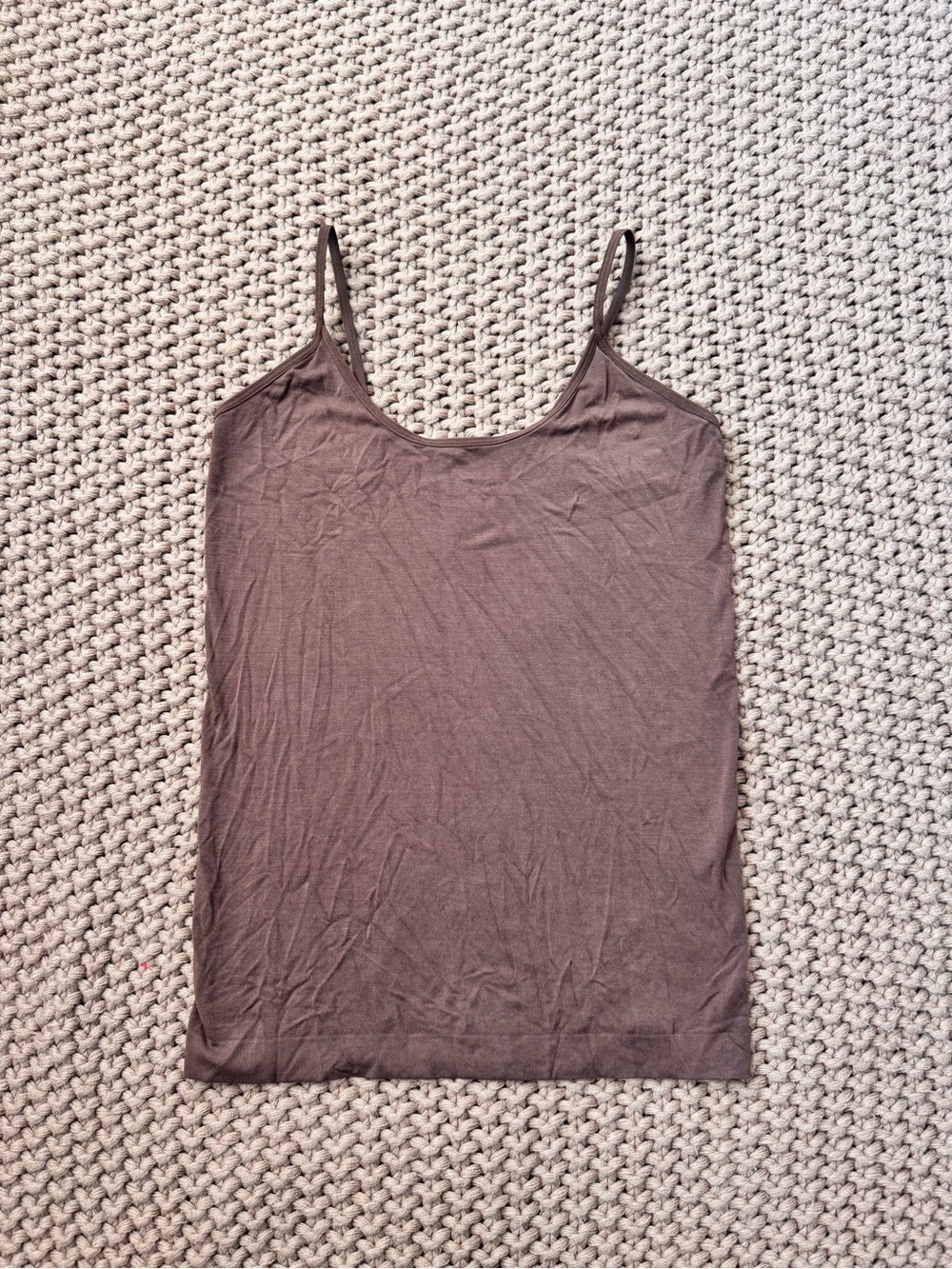 BOODY Eco Wear Cami Top Womens M Brown Bamboo Seamless Base Layer Camisole